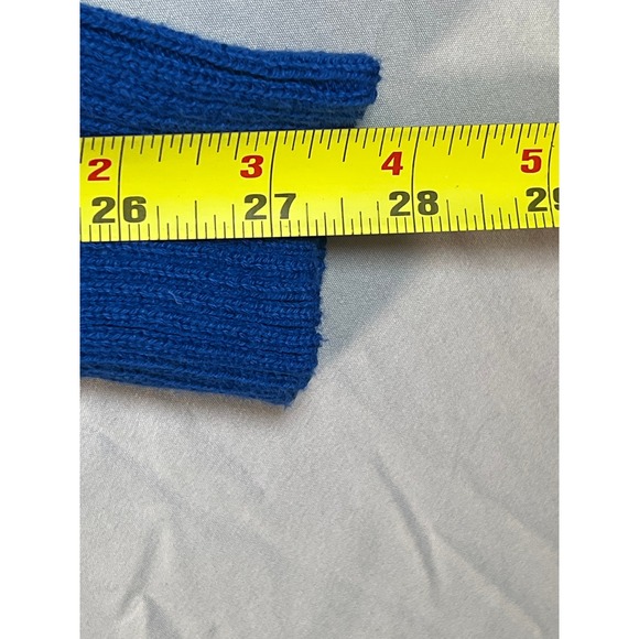 Peanuts Snoopy Christmas Sweater Red Blue Stripes Santa Hat Pullover Adult XS J4 - Picture 5 of 5